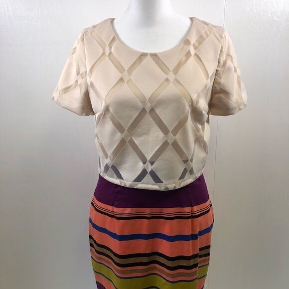 Weston NWT Multicolor Short Sleeve Dress Size 4 - Picture 4 of 10